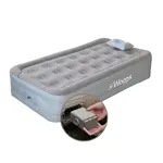 Colchón Sommier Inflable 1 Plaza Bomba Eléctrica Usb Waggs Gris