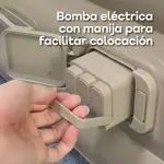 Colchón Sommier Inflable 1 Plaza Bomba Eléctrica Usb Waggs Gris