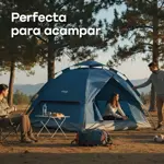 Carpa Gazebo Autoarmable Waggs Impermeable 4 Personas Azul