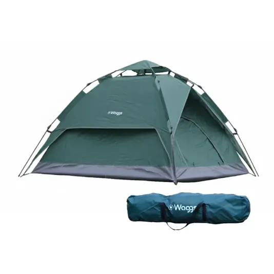 Carpa Gazebo Autoarmable Waggs Impermeable 4 Personas Verde