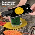 Microscopio de bolsillo TENCCO 100x-250x con 5 diapositivas y adaptación para teléfono