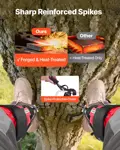 Conjunto de Espuelas para Trepar Árboles VEVOR Ajustables de Aluminio 159-193 cm