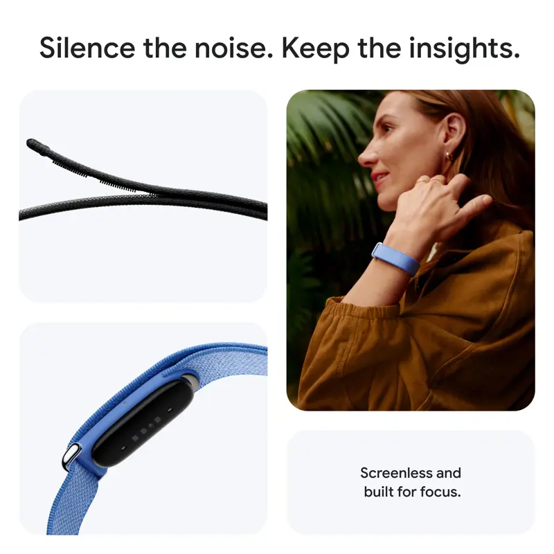 Rastreador de actividad Fitbit Air sin pantalla, ritmo cardíaco y sueño