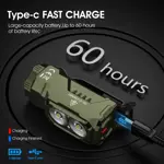 Linterna WUBEN E7 de 1800 lúmenes recargable con imán IP68