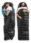 Saco De Dormir Ultraligero Naturehike Para Clima Frío 3-4 Negro Ubicación Del Cierre