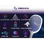 Matamoscas Eléctrico 3 En 1 Recargable Con Luz Nocturna Y Trampa Usb 800mah Dehuka