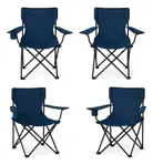 Combo x4 Sillas Director – Azul Compactas y Reforzadas
