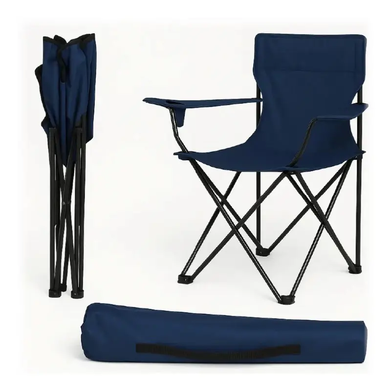 Combo x4 Sillas Director – Azul Compactas y Reforzadas