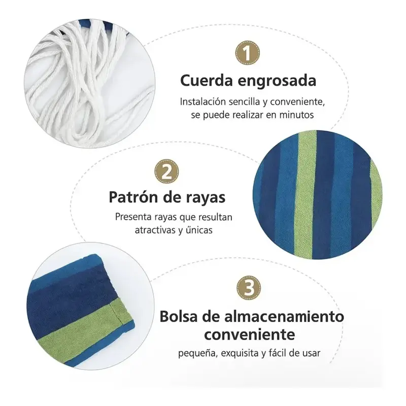 Hamaca Para Camping Paraguaya Con Bolso Premium Rojo