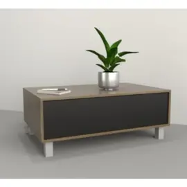 Mesa Ratona Moderna Con Cajon Centr...