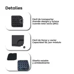 Contrapeso Base Sombrilla Lateral Waggs Rellenable 50cm 15L