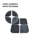 Contrapeso Base Sombrilla Lateral Waggs Rellenable 50cm 15L