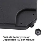 Contrapeso Base Sombrilla Lateral Waggs Rellenable 50cm 15L