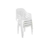 SILLA PLASTICA PASADENA GARDEN LIFE BLANCA