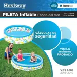 Pileta Infantil Inflable Bestway 122cm 3 Aros 51009