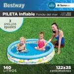 Pileta Infantil Inflable Bestway 122cm 3 Aros 51009