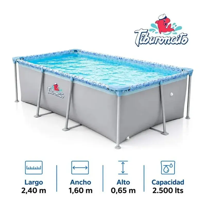 PILETA TIBURONCITO N4 2500LTS