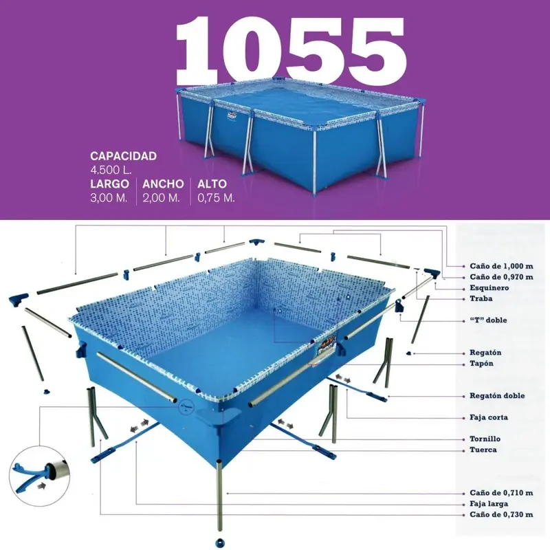 PILETA PELOPINCHO 1055 4500L