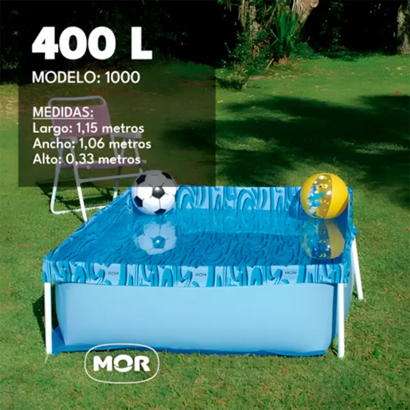 Pileta Estructural Rectangular Infantil Mor Capacidad 400Lts