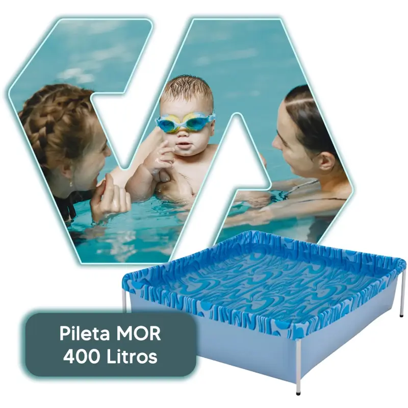 Pileta Estructural Rectangular Infantil Mor Capacidad 400Lts