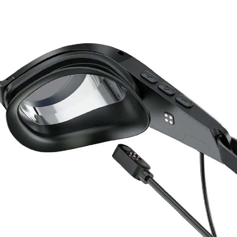 Antiparras inteligentes Holoswim SollaWave con auriculares Red