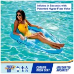 Tumbona de piscina SwimWays Spring Float Premium, reclinable para adultos
