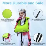 Chaleco Inflable Snorkel Faxpot para Adultos Verde