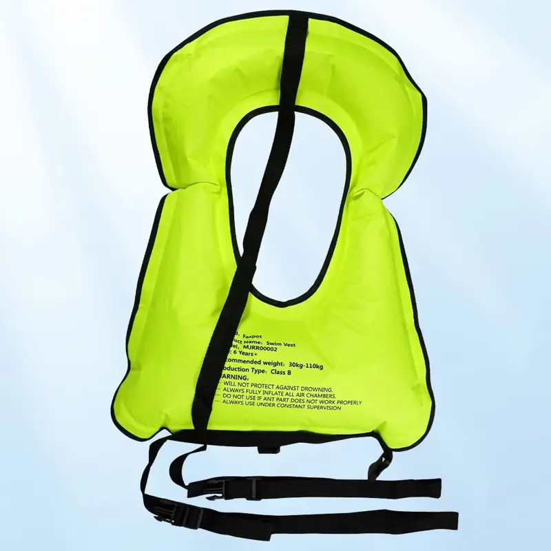 Chaleco Inflable Snorkel Faxpot para Adultos Verde