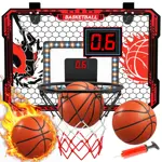 Aro de Basquetbol para Puerta Infantil OZMI WT360 con Marcador LED y Luces