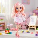 Rainbow High Creative Crystals Muñeca Bella Parker