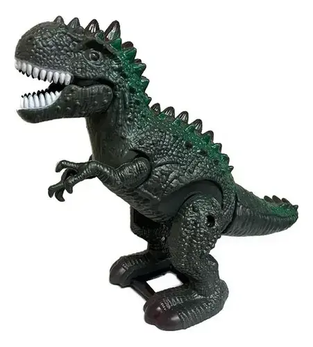 Dinosaurio Rex 20cm Con Luz Y Sonido Dino Verde