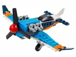 Juguete de construcción LEGO Creator 3 en 1, avión con hélice 31099 (128 piezas)