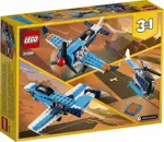 Juguete de construcción LEGO Creator 3 en 1, avión con hélice 31099 (128 piezas)
