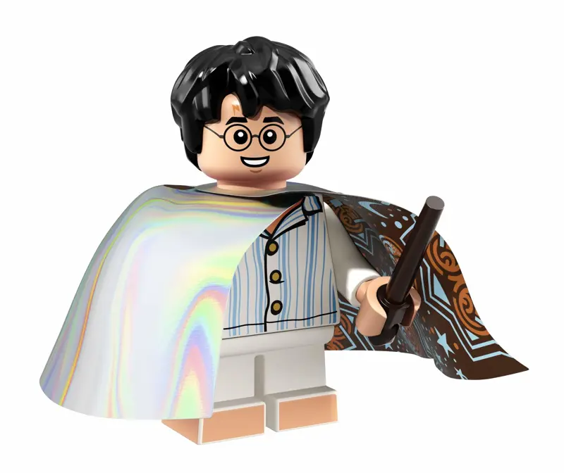 Minifigura LEGO Harry Potter con capa de invisibilidad 71022