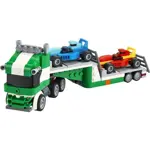 Juguete LEGO Creator 3 en 1 Transportador de Autos de Carreras 31113 para Niños