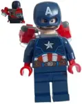Figura LEGO Superheroes Captain America con Jetpack y accesorios