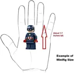 Figura LEGO Superheroes Captain America con Jetpack y accesorios