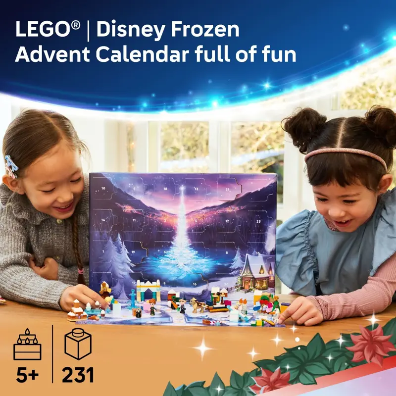 Calendario de Adviento LEGO Disney Frozen 2025 para Niños 5+ con Ana y Elsa