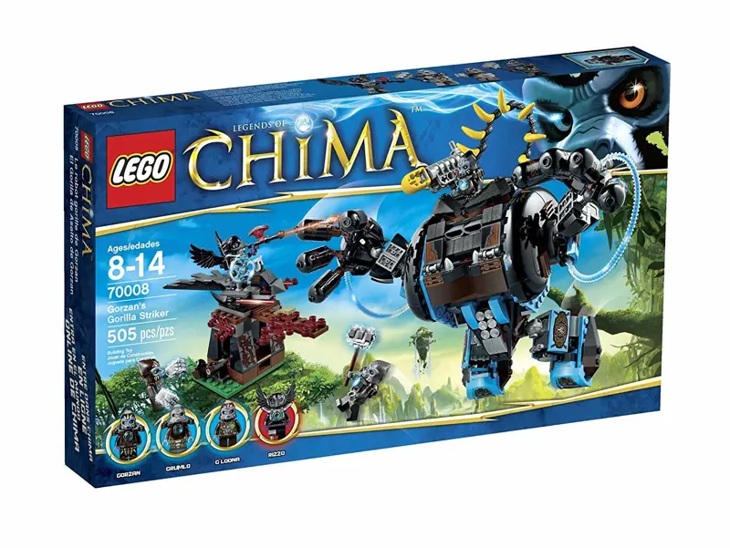 Juguete de Construcción LEGO Chima 70008 Gorzans Gorilla Striker 22 cm