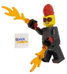 Figura de acción LEGO Ninjago Miss Demeanor con explosiones de fuego