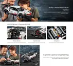 Juguete de construcción LEGO Technic Porsche 911 RSR 42096 1580 piezas