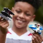 Kit de construcción LEGO Star Wars A-Wing contra TIE Silencer 75196