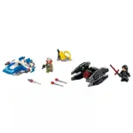 Kit de construcción LEGO Star Wars A-Wing contra TIE Silencer 75196