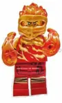 Minifiguras LEGO Ninjago, Kai, Lloyd Jay y Pyro Whipper
