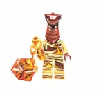 Minifiguras LEGO Ninjago, Kai, Lloyd Jay y Pyro Whipper