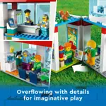 Set de construcción LEGO City Hospital 60330 con ambulancia y helicóptero