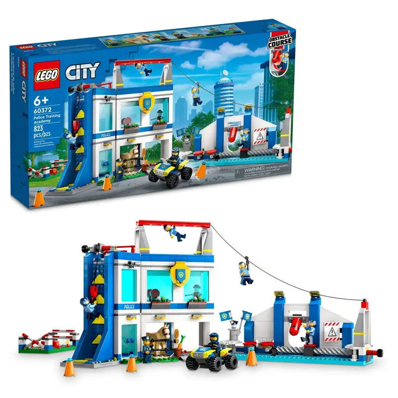 Set de juego LEGO City Police Training Academy 60372 con figuras