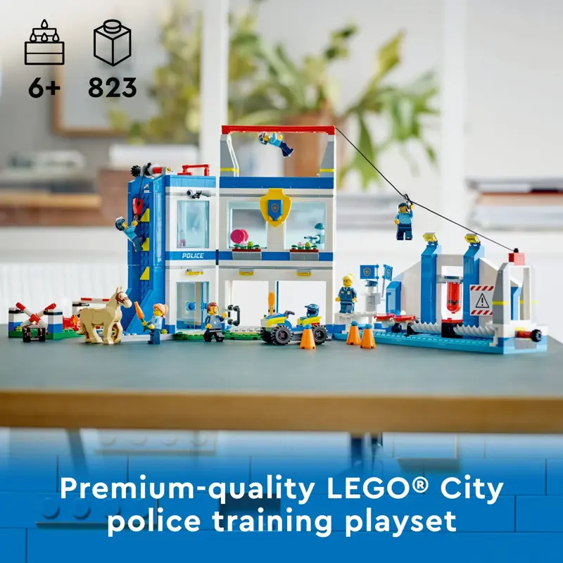 Set de juego LEGO City Police Training Academy 60372 con figuras