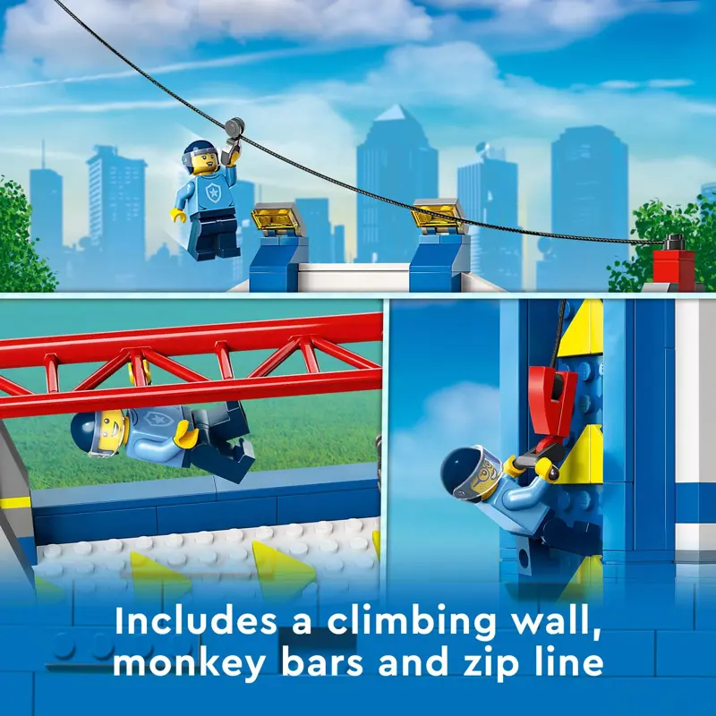 Set de juego LEGO City Police Training Academy 60372 con figuras