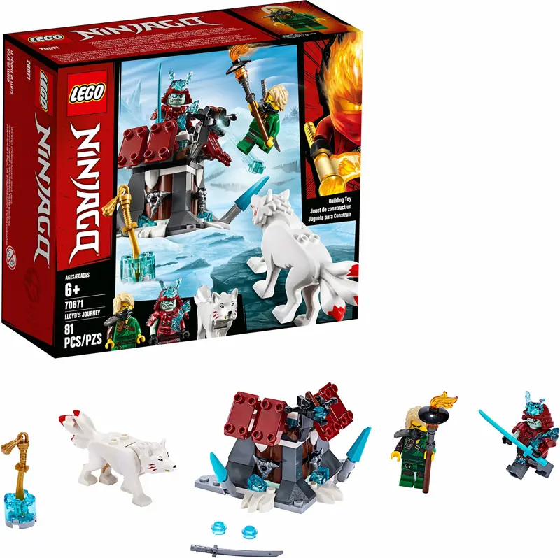 Kit de construcción LEGO NINJAGO Lloyd's Journey 70671 (81 piezas)